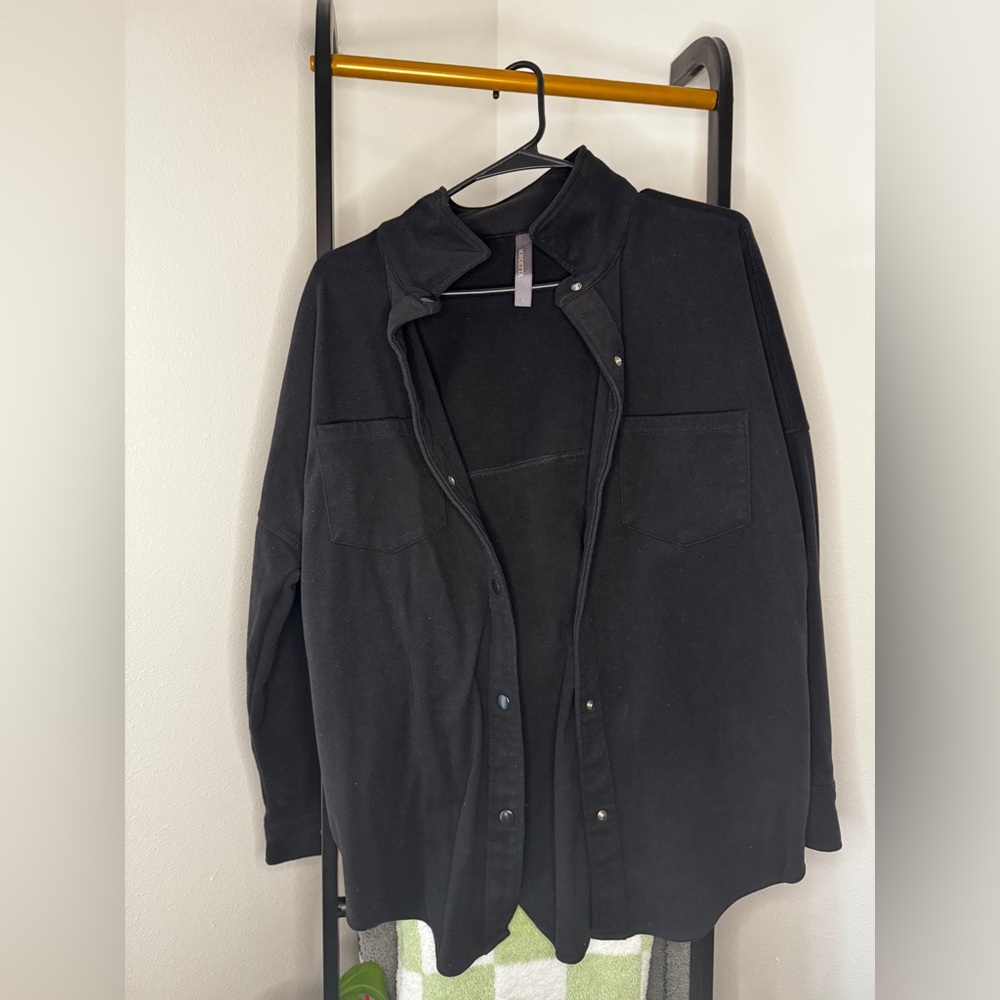 Black Button-Up Jacket